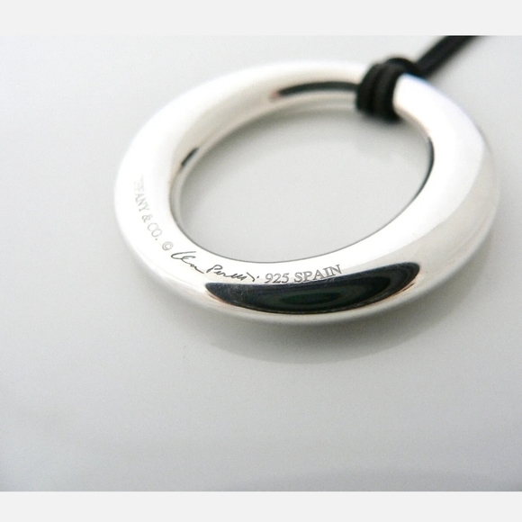 Tiffany & Co. Elsa Peretti Sevillana XL Sterling Silver O Necklace - Picture 5 of 6